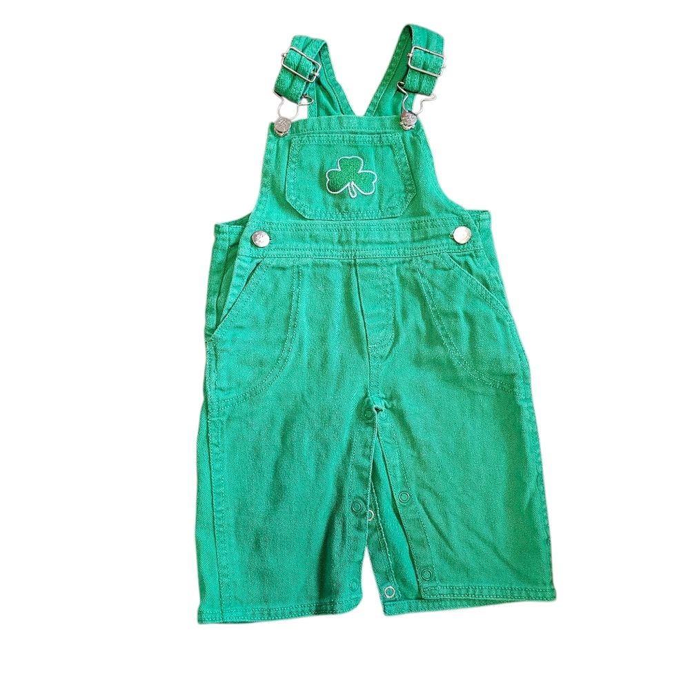 Creative Knitwear Green Shamrock Overall 12m